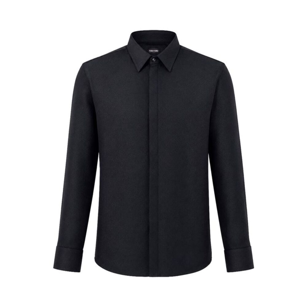 Giorgio Armani Men Giorgio`S Hammered Silk Satin Shirt